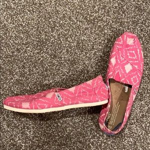 Pink TOMS shoes